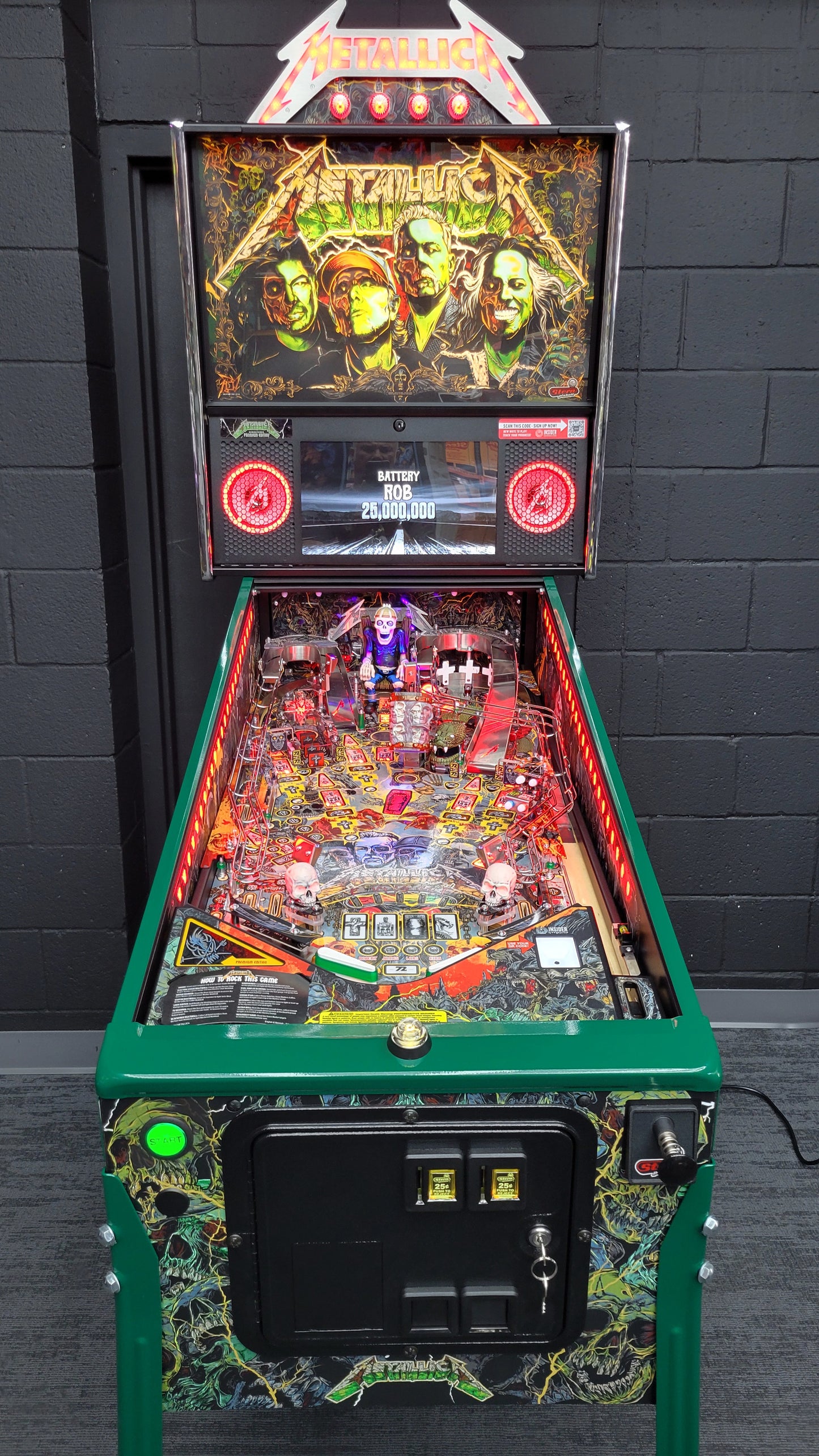 Stern Metallica Remastered Premium HUO Pinball