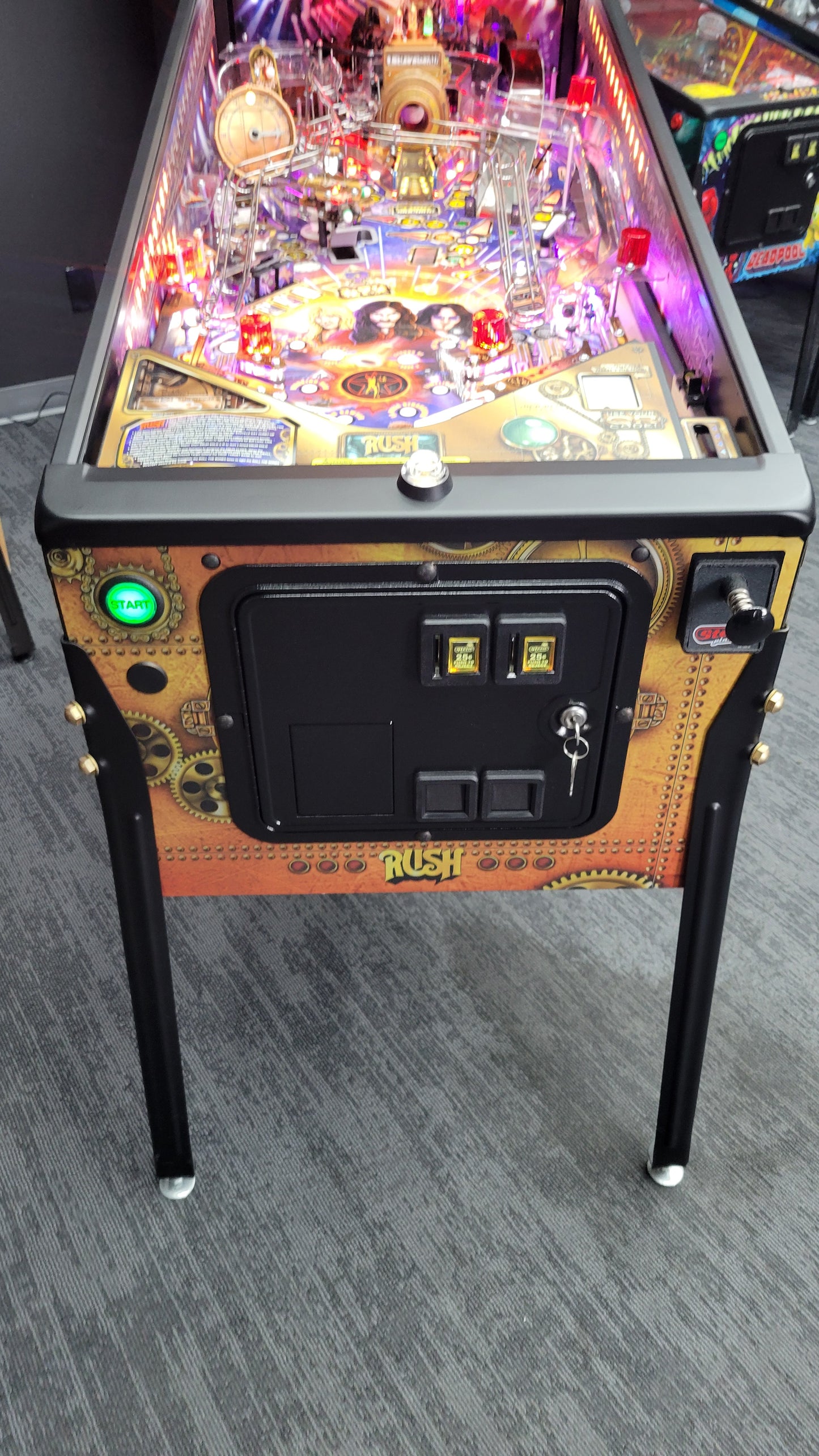 Rush LE Pinball with Stern Official Topper HUO