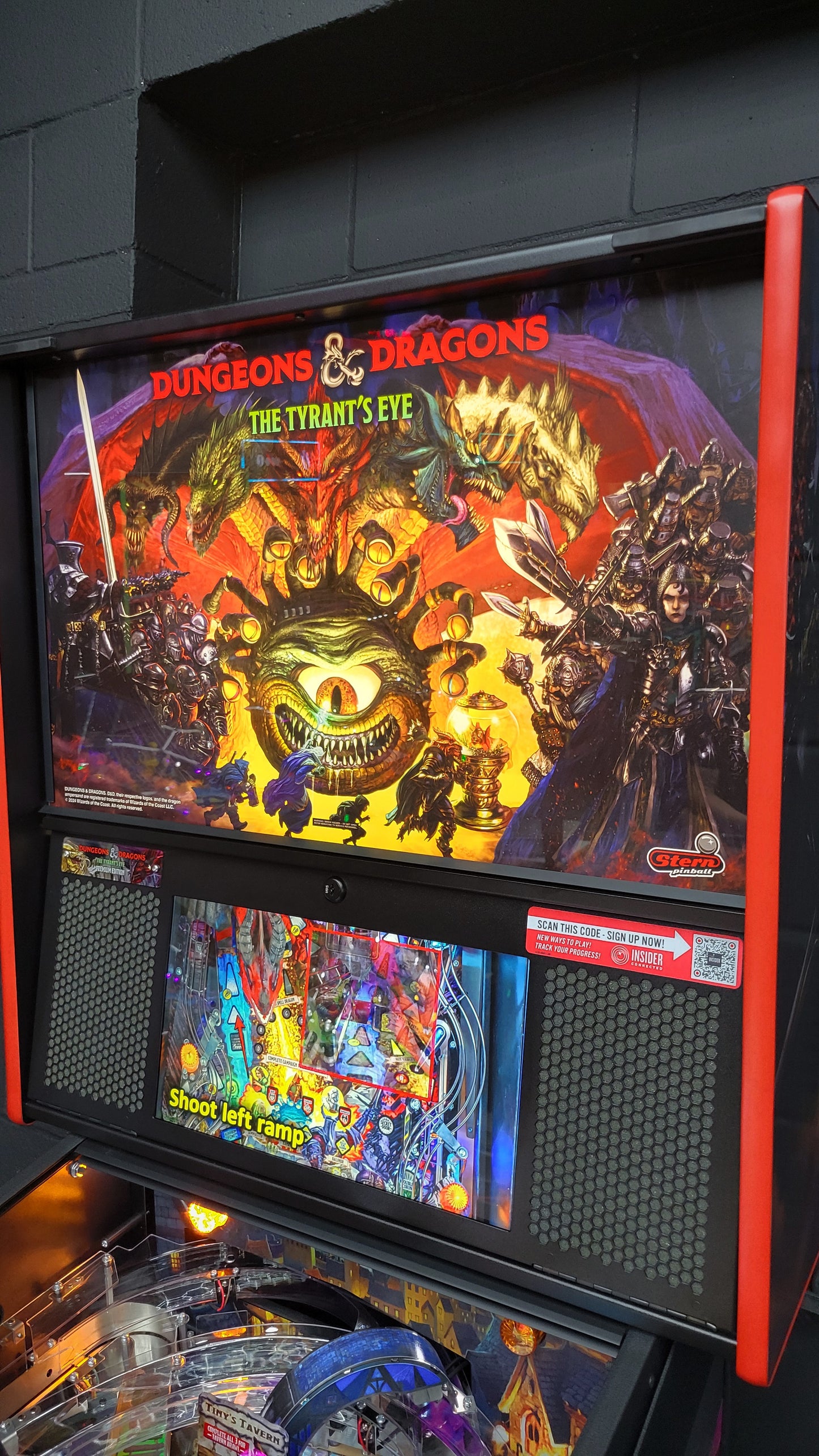 HUO Dungeons & Dragons The Tyrant's Eye Pinball