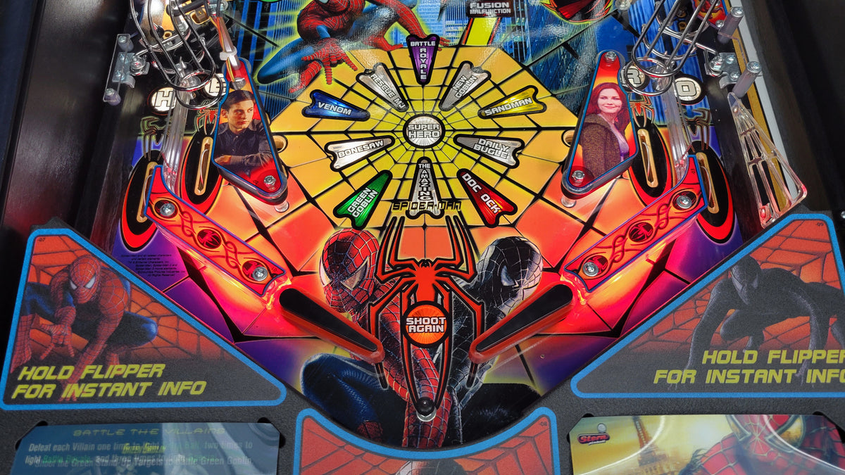 Stern Black Spider Man Edition Pinball HUO