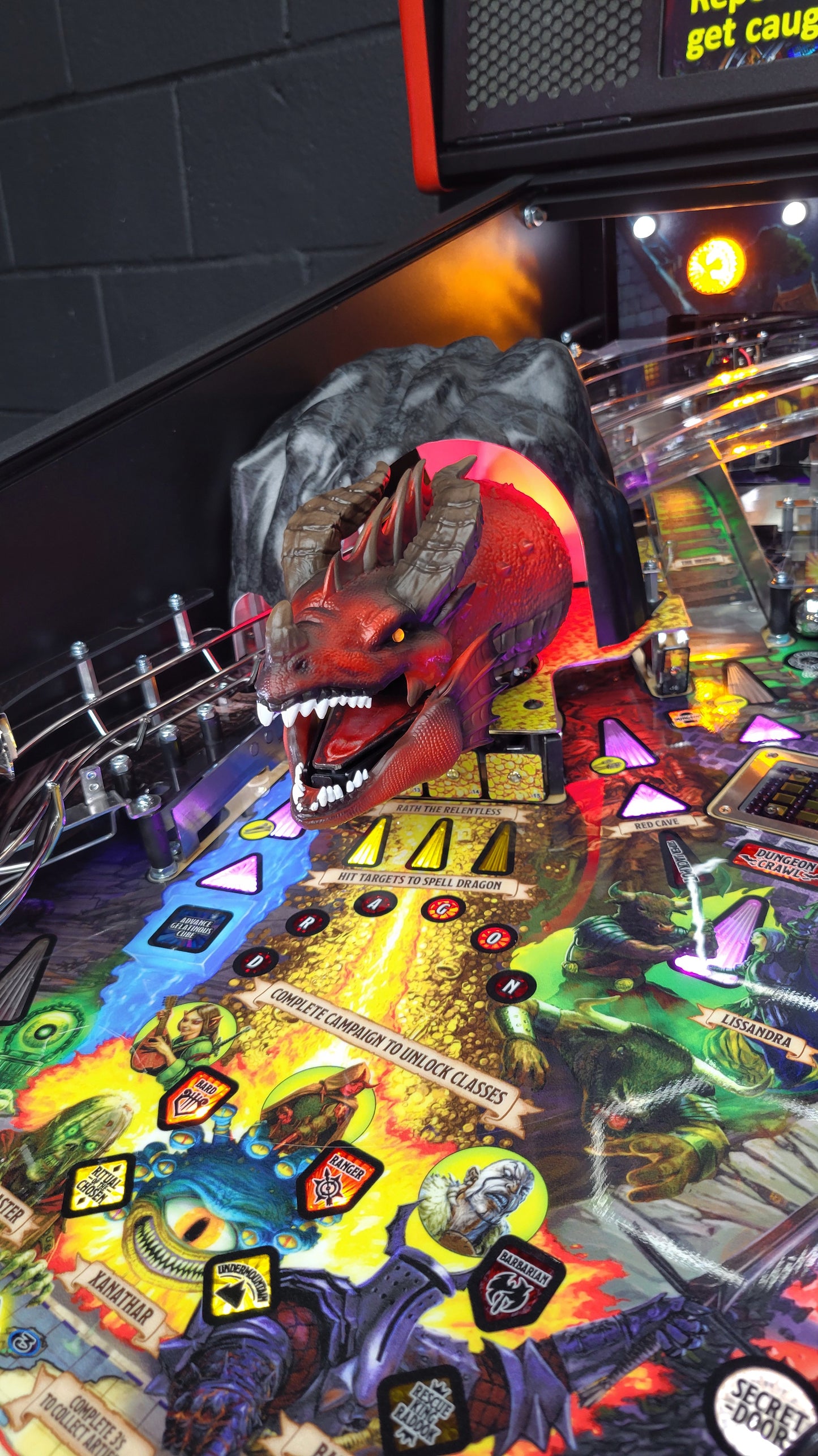 HUO Dungeons & Dragons The Tyrant's Eye Pinball