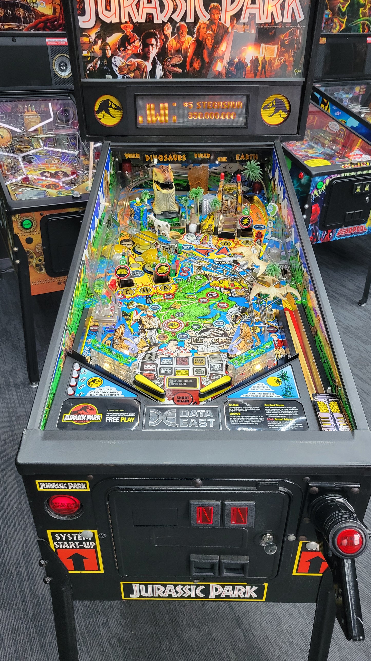 Jurassic Park Pinball by Data East