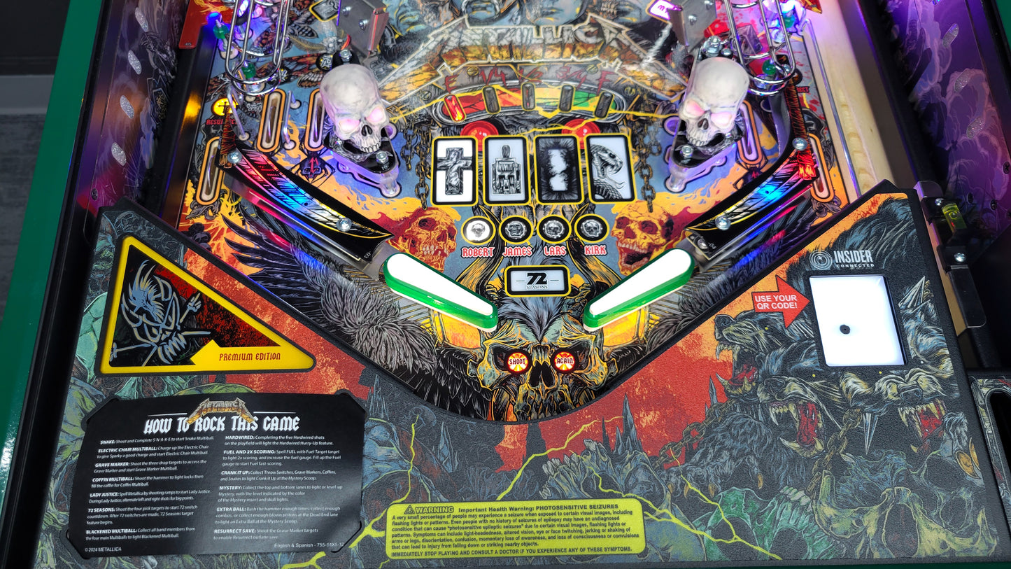 Stern Metallica Remastered Premium HUO Pinball