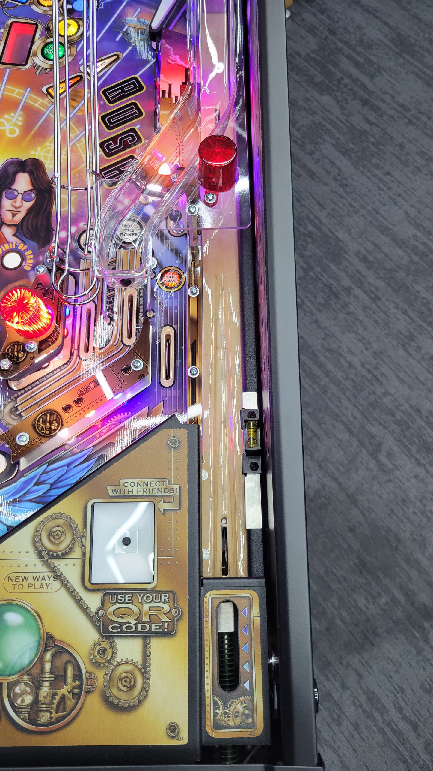 Rush LE Pinball with Stern Official Topper HUO
