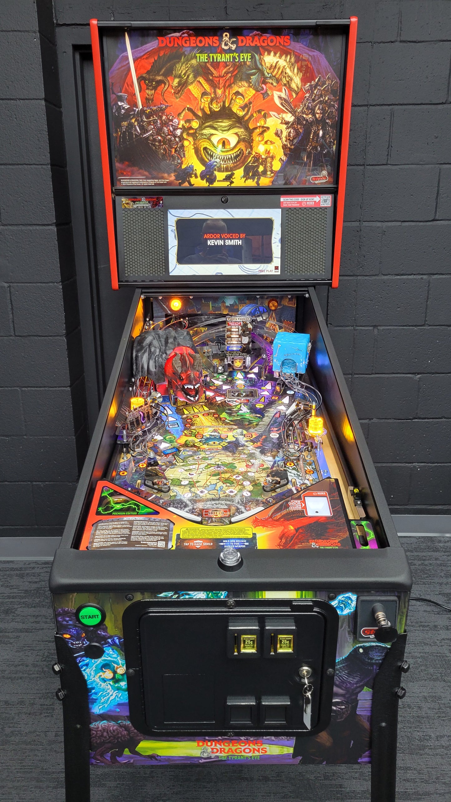 HUO Dungeons & Dragons The Tyrant's Eye Pinball