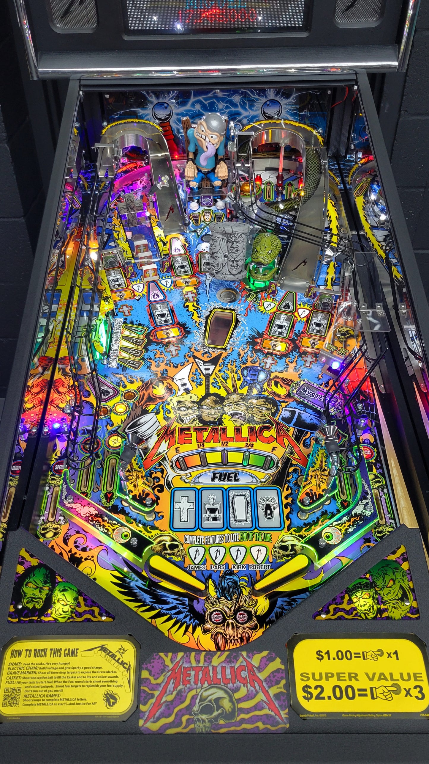 Stern Metallica Premium HUO Pinball