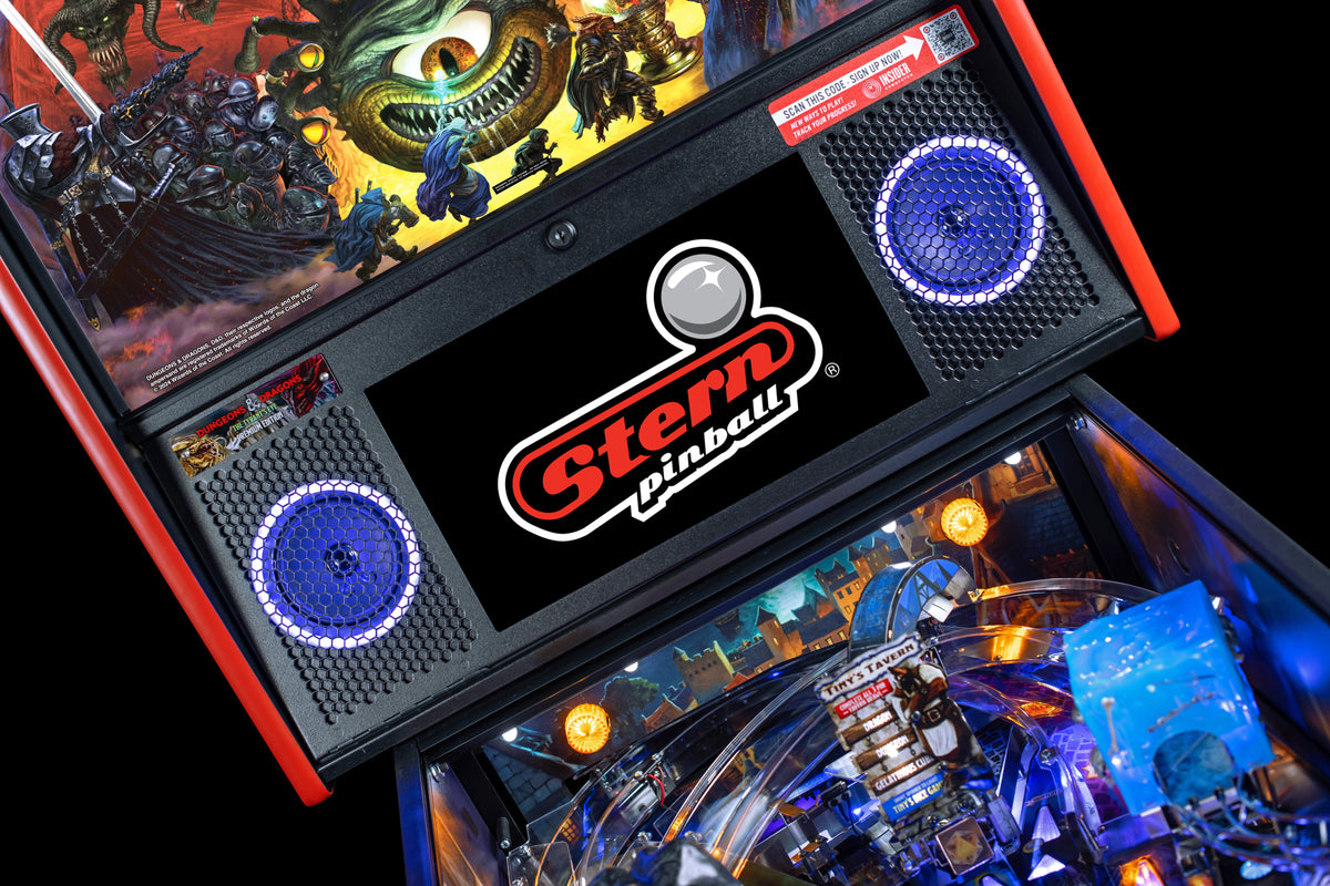 Speaker lighting rings in blue on The Tyrant's Eye