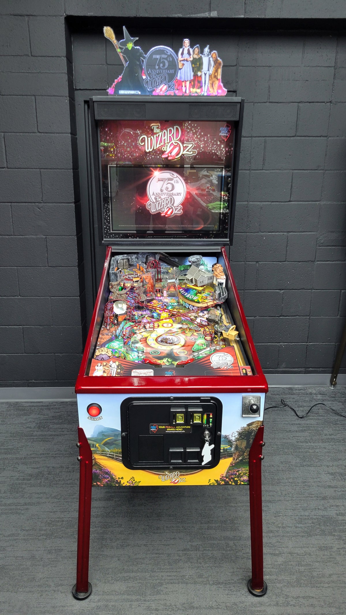 Wizard Of Oz 75th Anniversary Edition by Jersey Jack Pinball HUO
