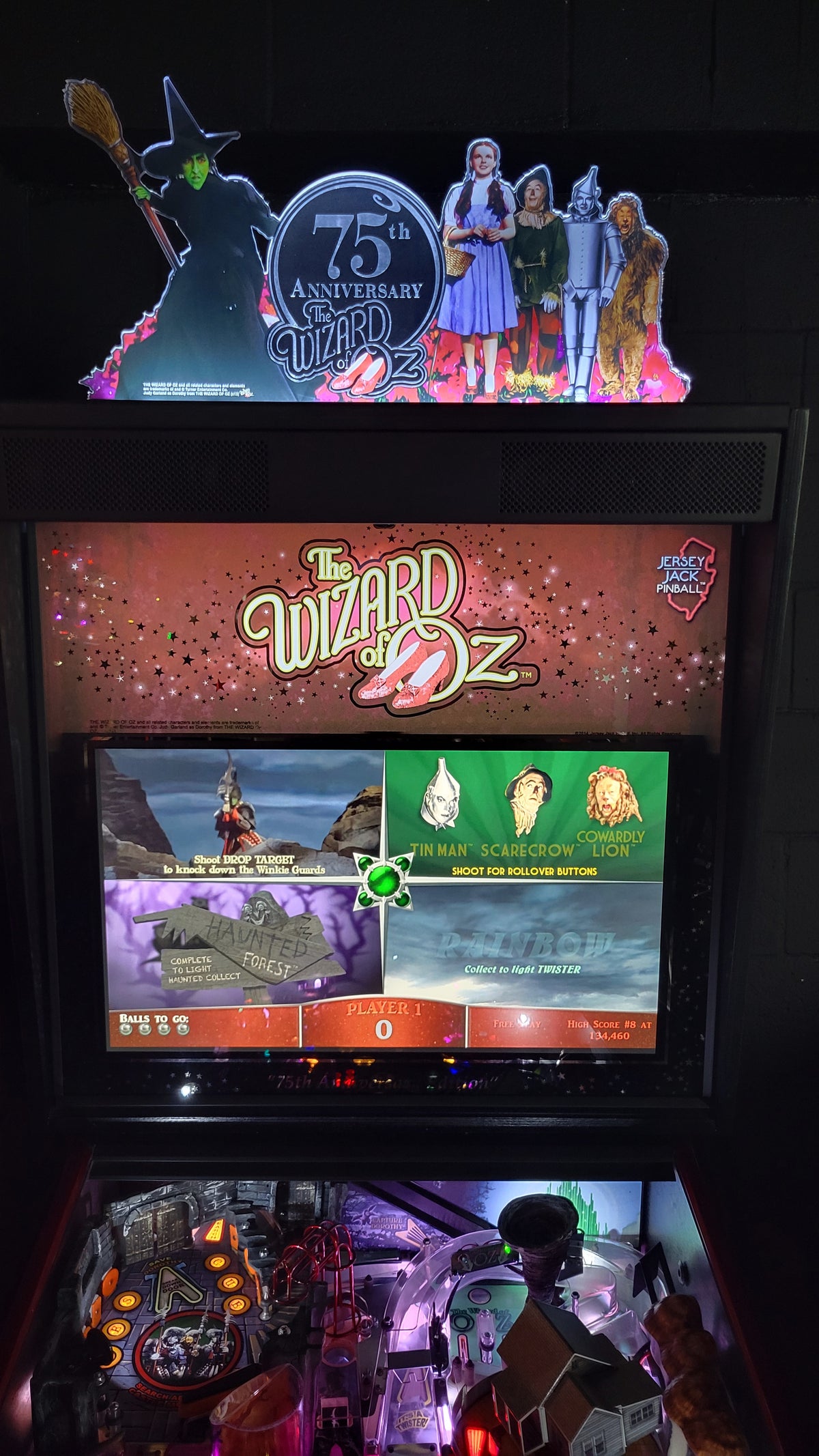Wizard Of Oz 75th Anniversary Edition by Jersey Jack Pinball HUO