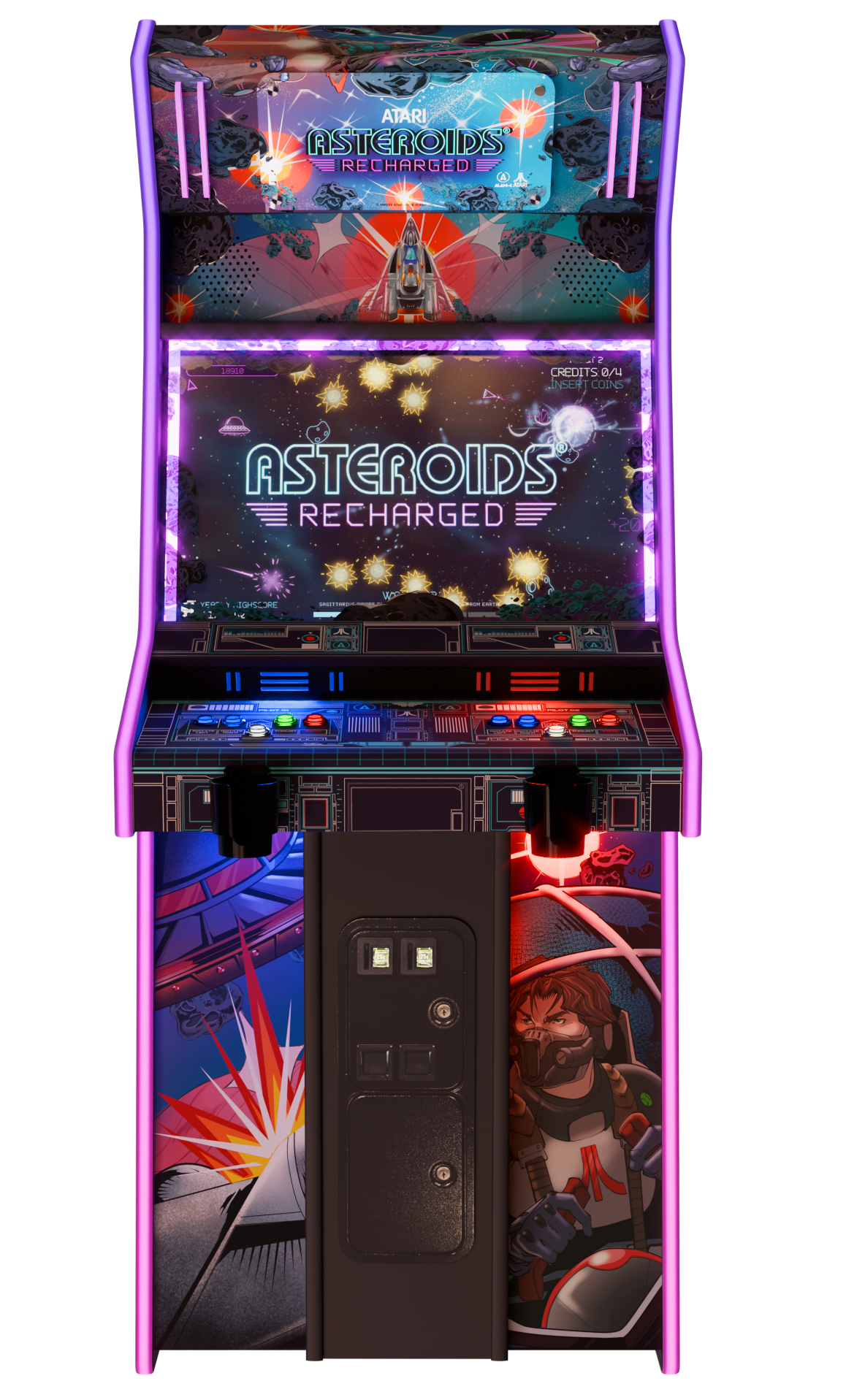 Asteroids Recharged Pro+ — front