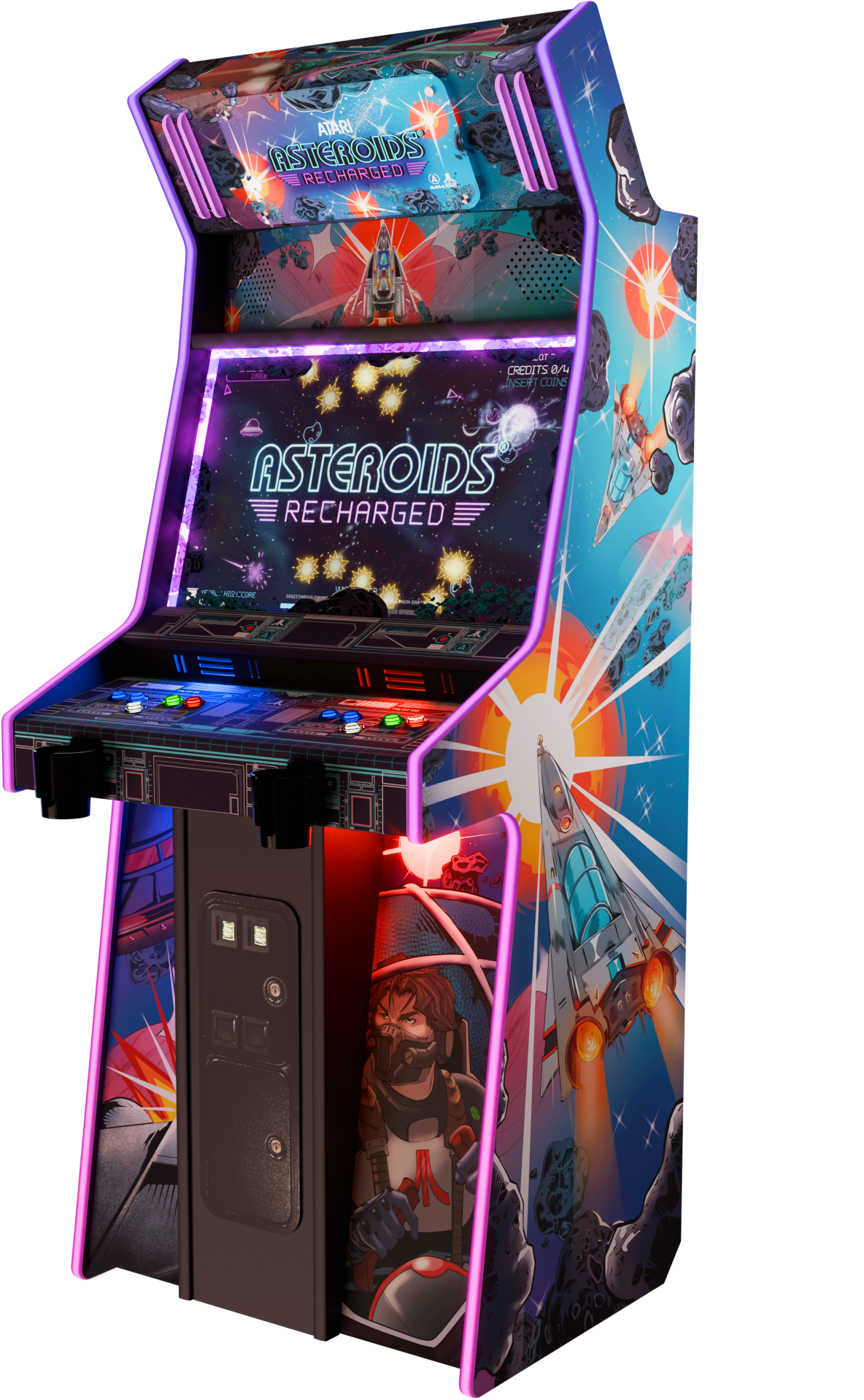 Asteroids Recharged Pro+ — left