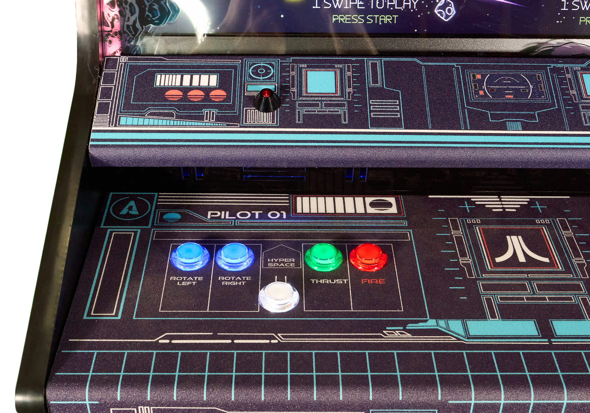 Asteroids Recharged control panel