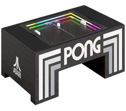 Atari PONG table closed — coffee table mode