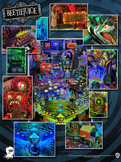Beetlejuice pinball playfield features and toys