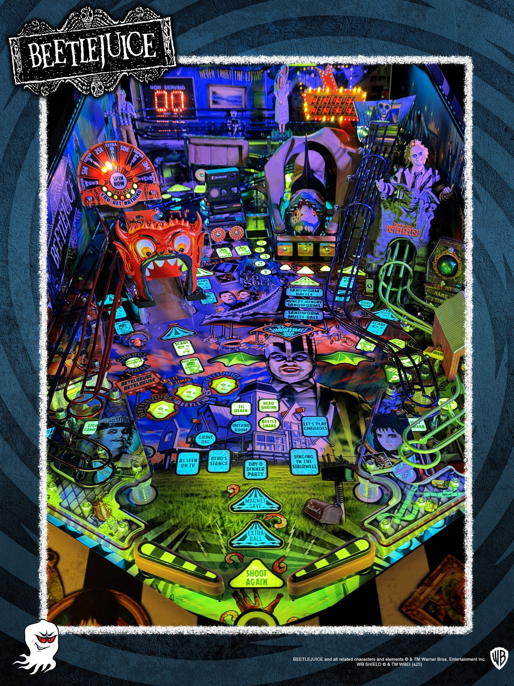 Beetlejuice pinball full playfield