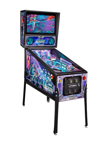 Ender's Game Pinball P3 machine — full cabinet, left view
