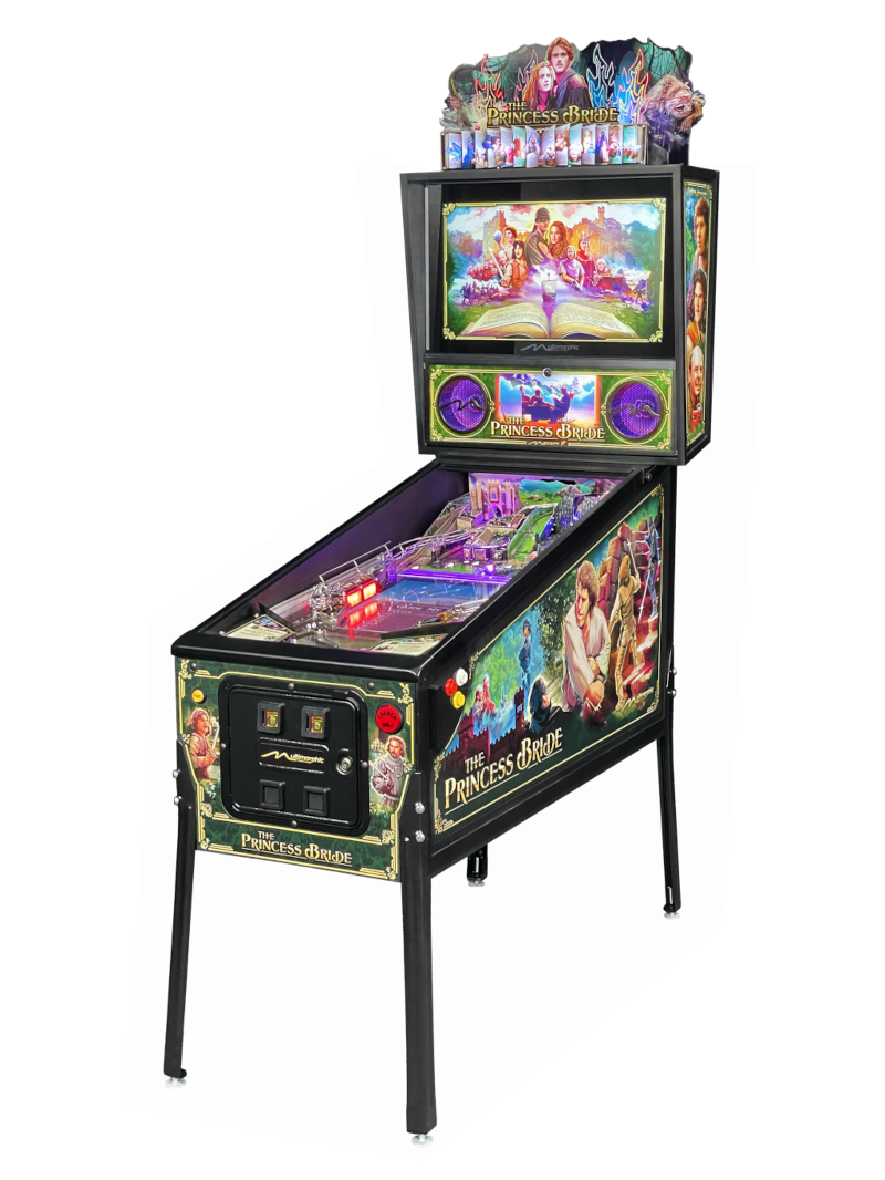 Princess Bride Limited Edition Pinball P3 machine — full cabinet, right view