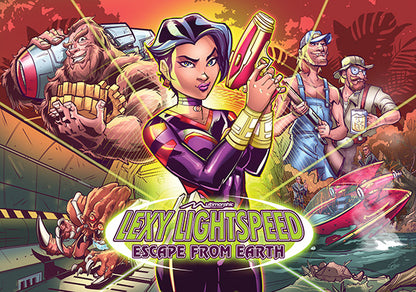 Lexy Lightspeed Escape From Earth P3 game kit translite