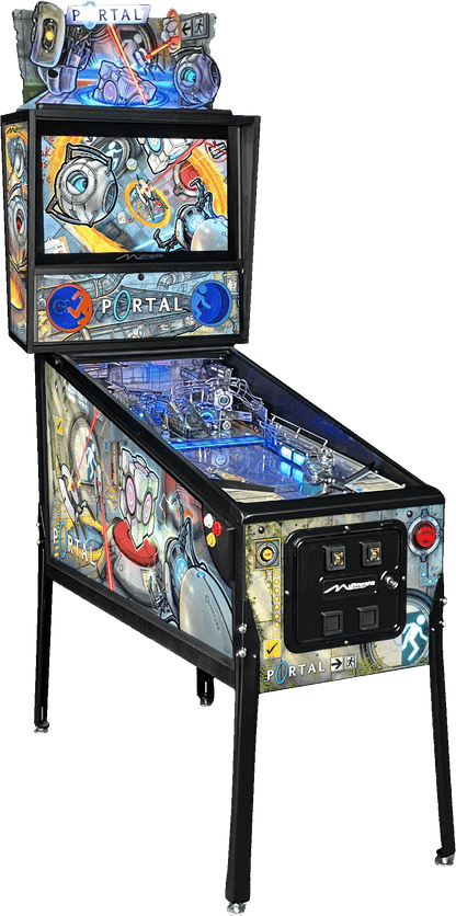 P3 machine with Portal artwork — left view
