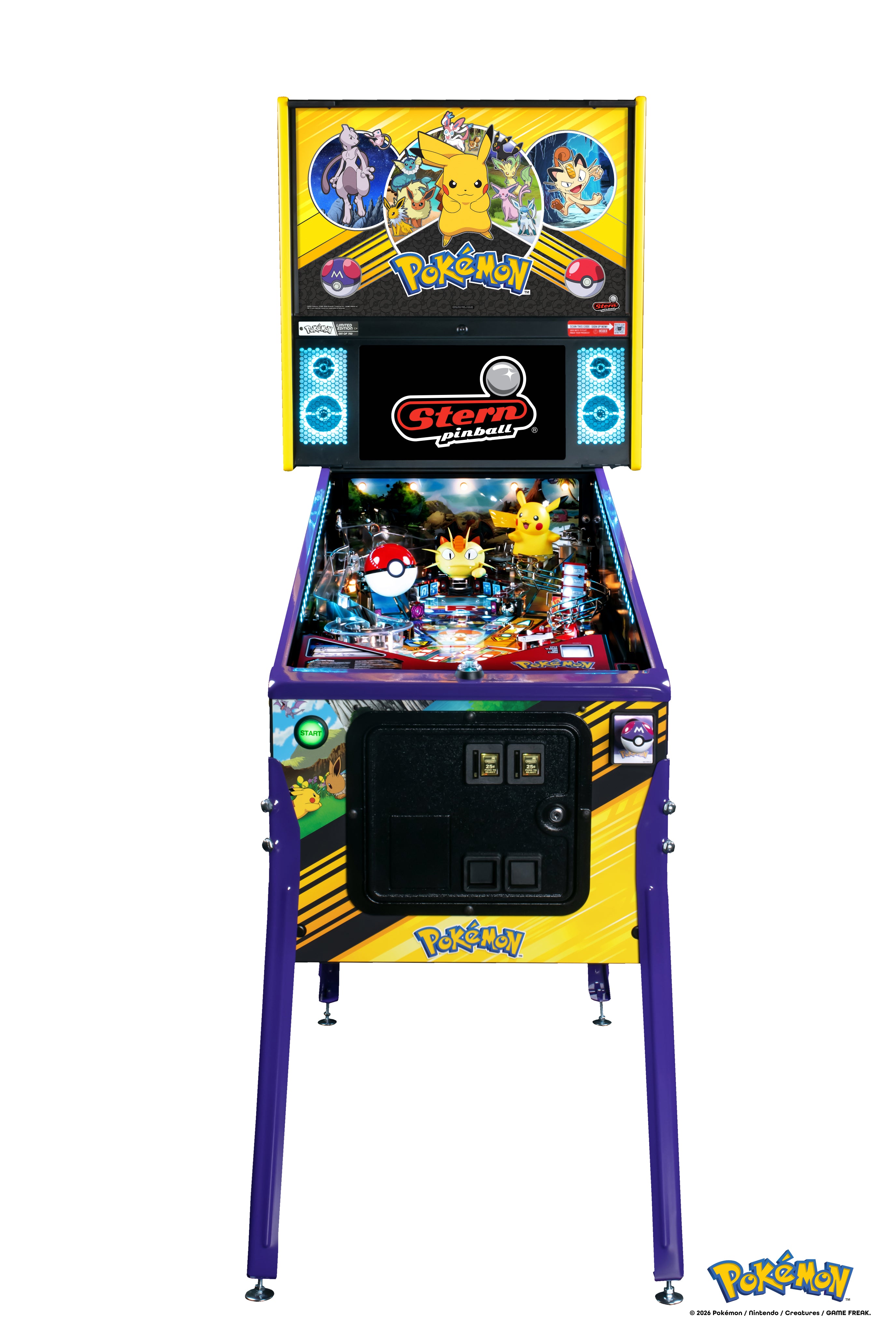 Pokemon Limited Edition Pinball Machine for Sale | SD Amusements