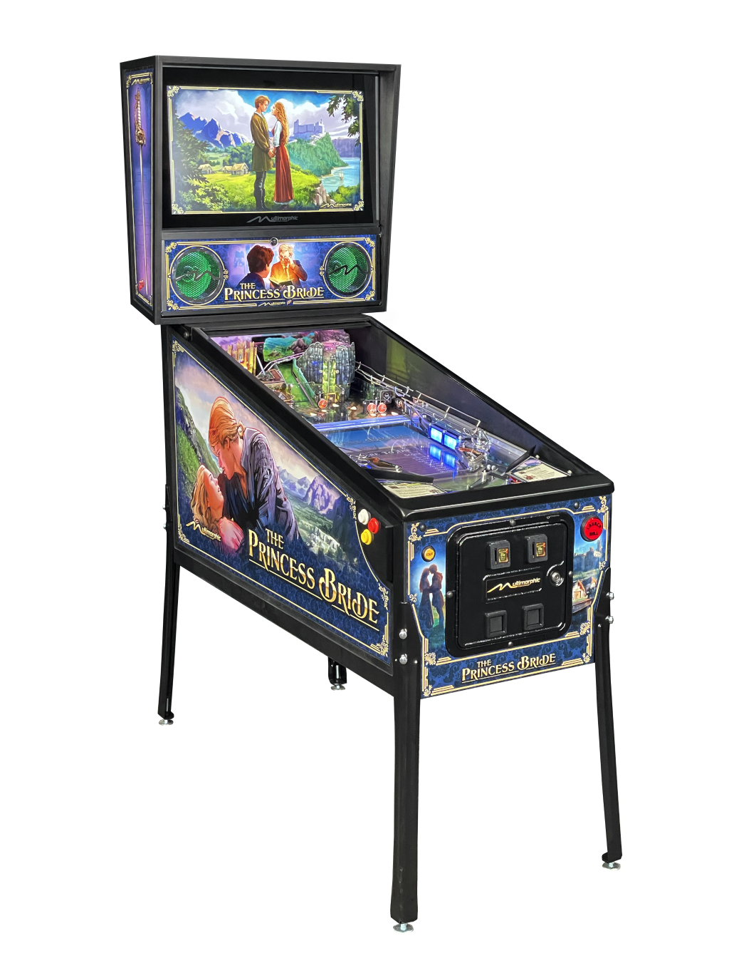Princess Bride Standard Edition Pinball P3 machine — full cabinet, left view