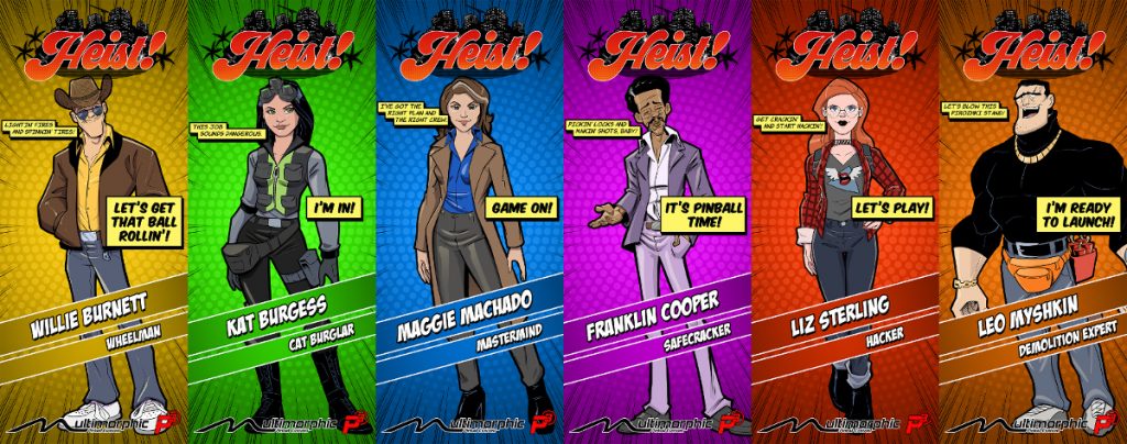 Heist crew characters
