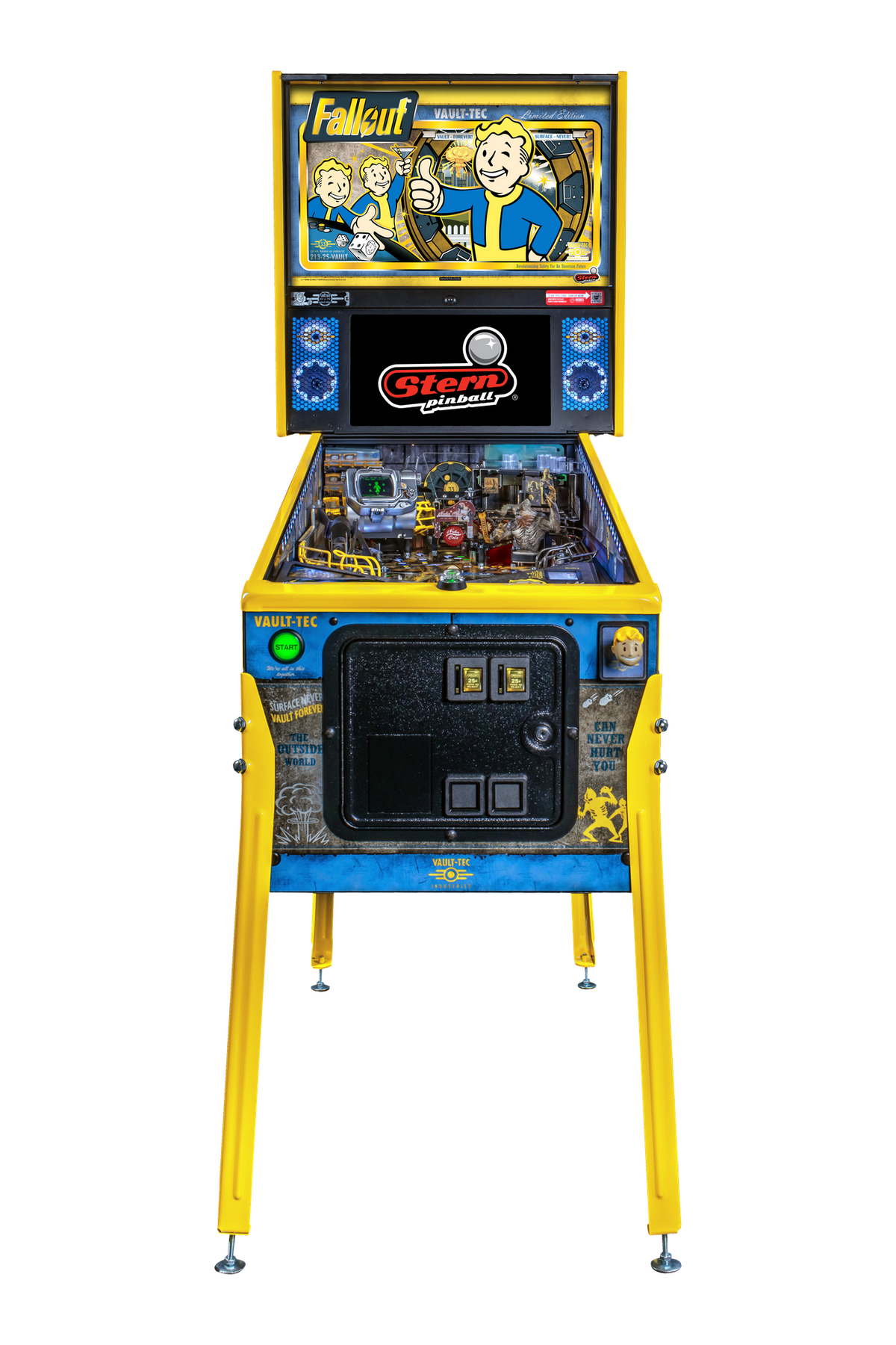Fallout LE pinball machine — cabinet