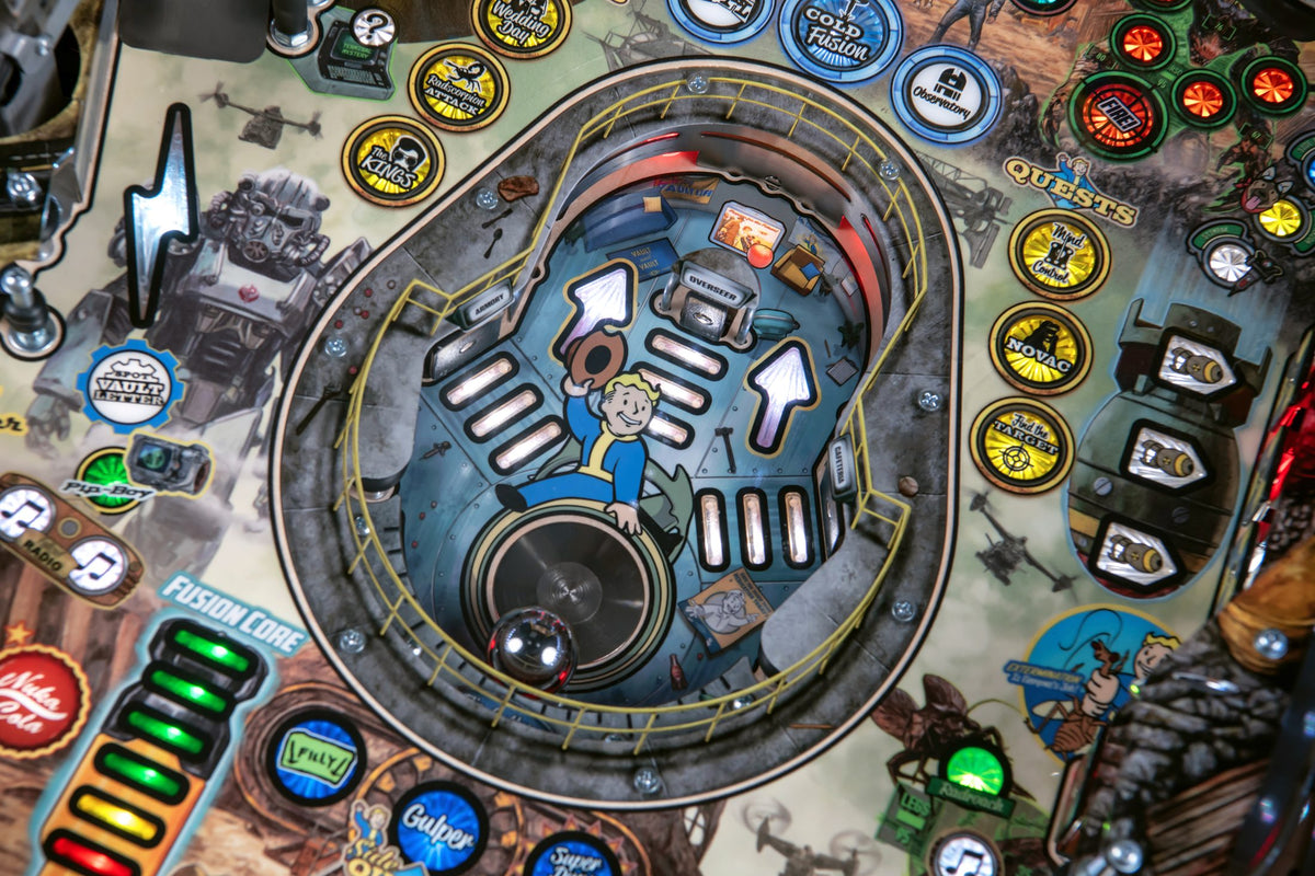 Fallout LE pinball machine — detail