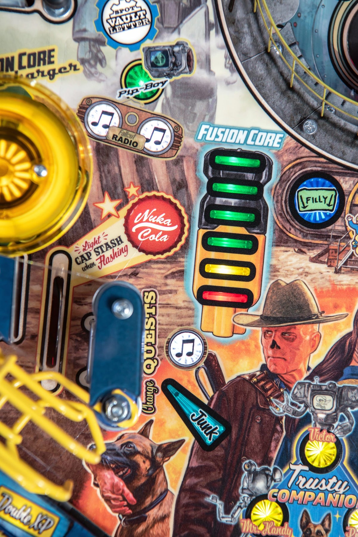 Fallout LE pinball machine — detail