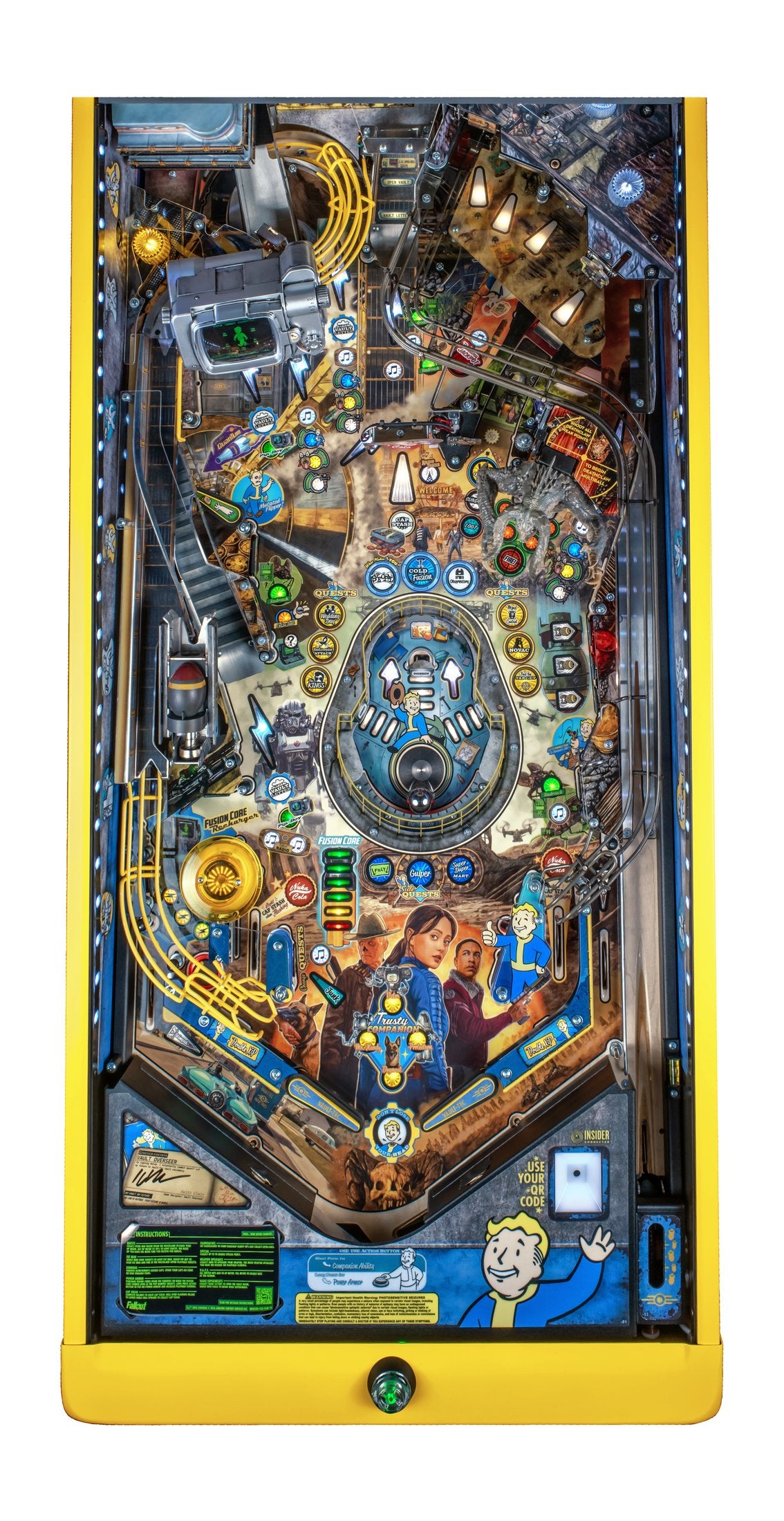 Fallout LE pinball machine — playfield
