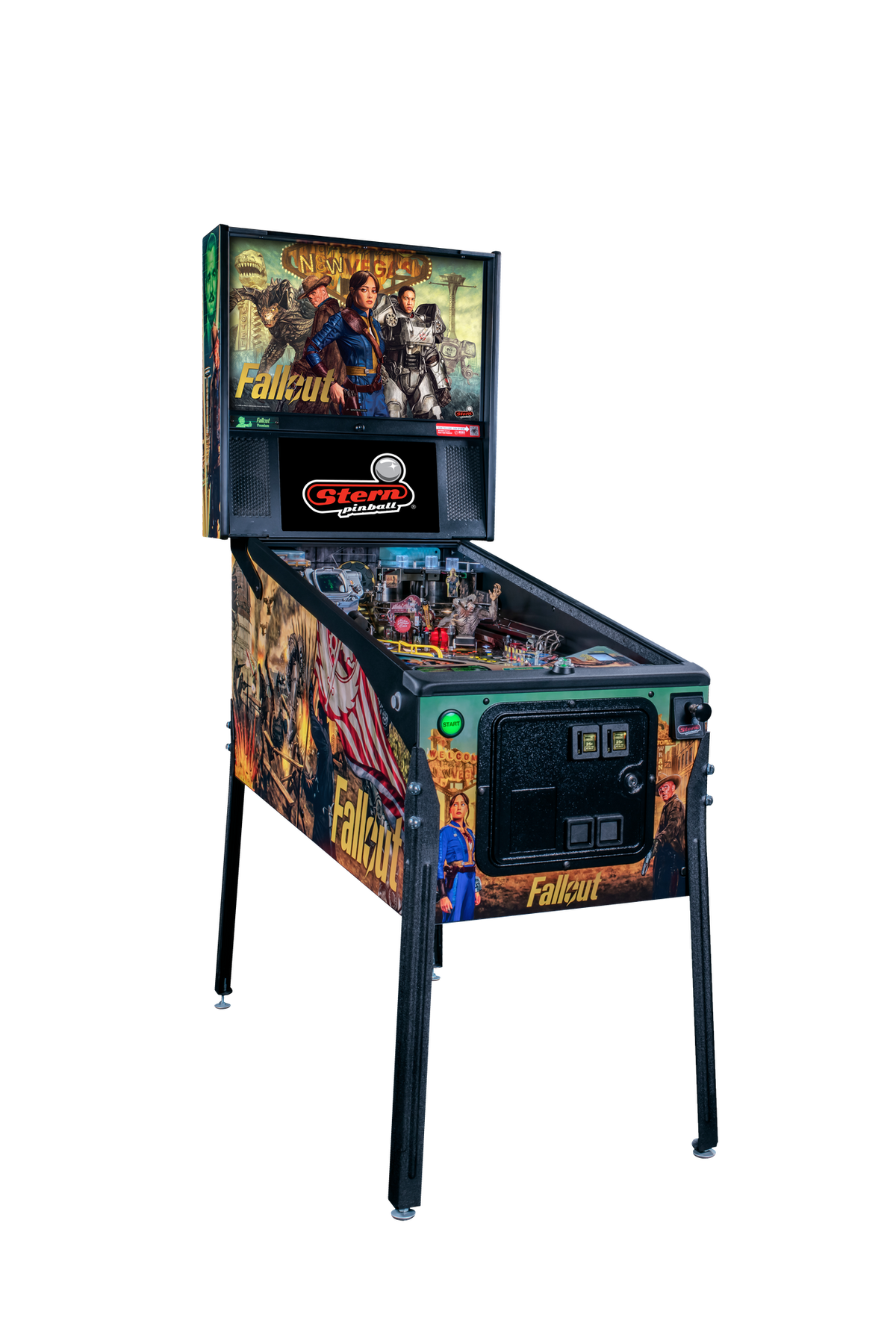 Fallout Premium pinball machine — cabinet