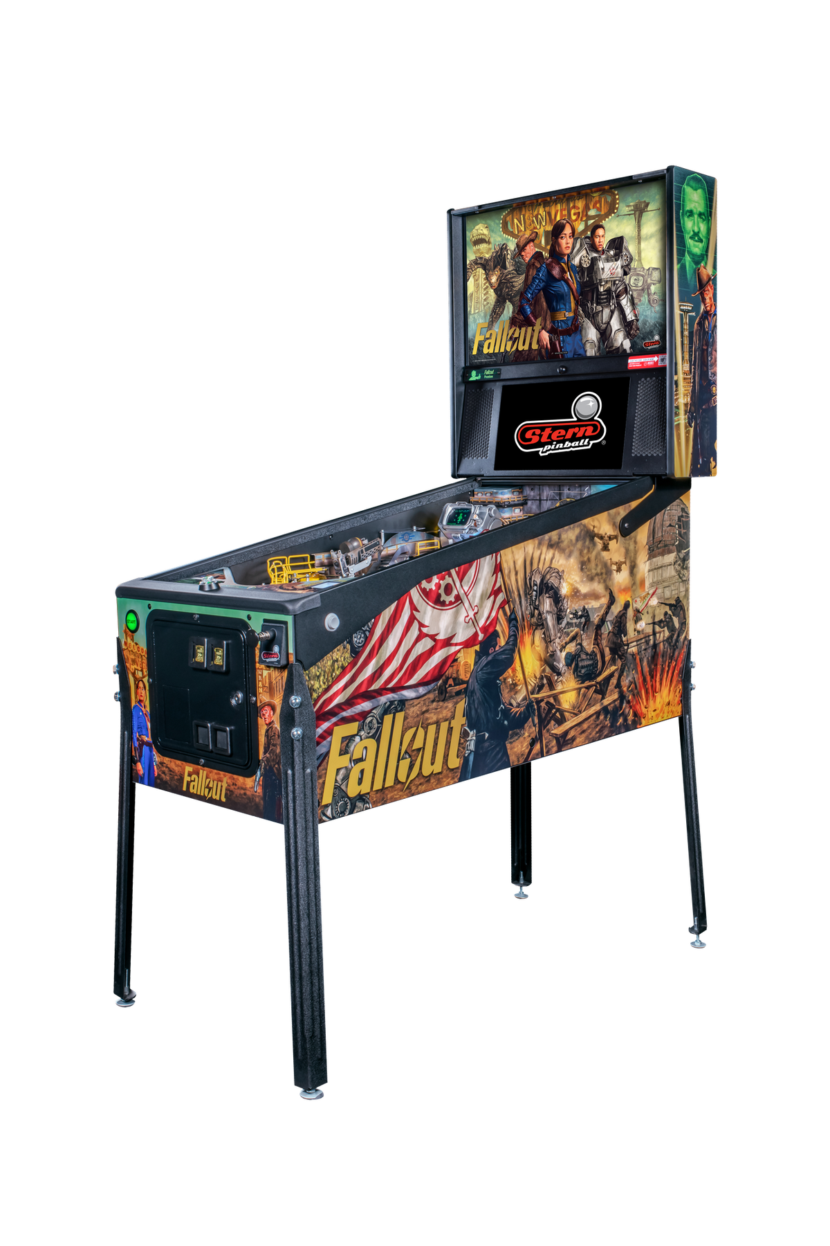 Fallout Premium pinball machine — cabinet
