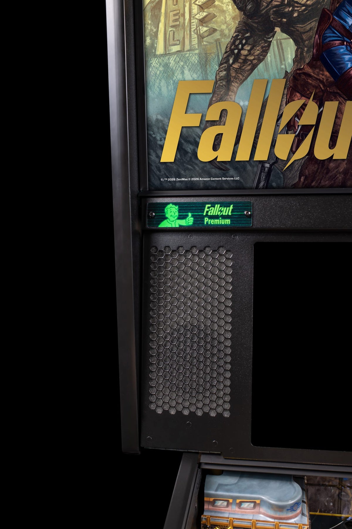 Fallout Premium pinball machine — detail