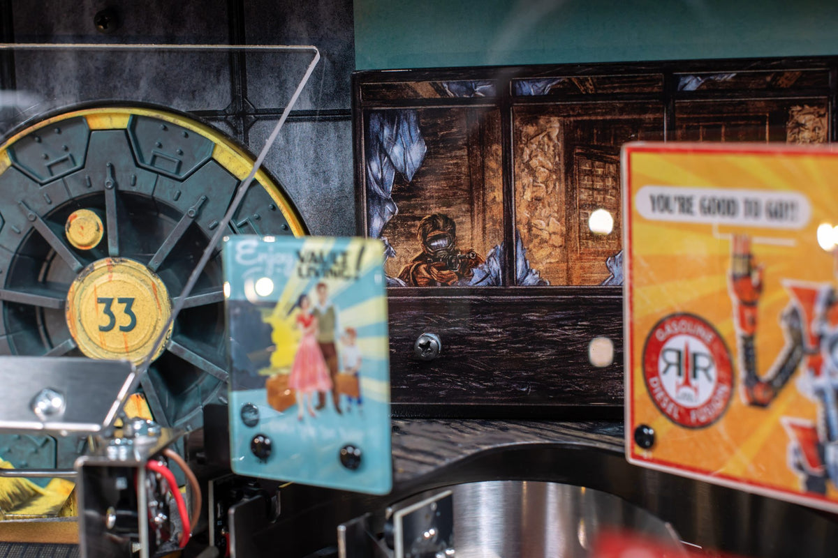 Fallout Pro pinball machine — detail
