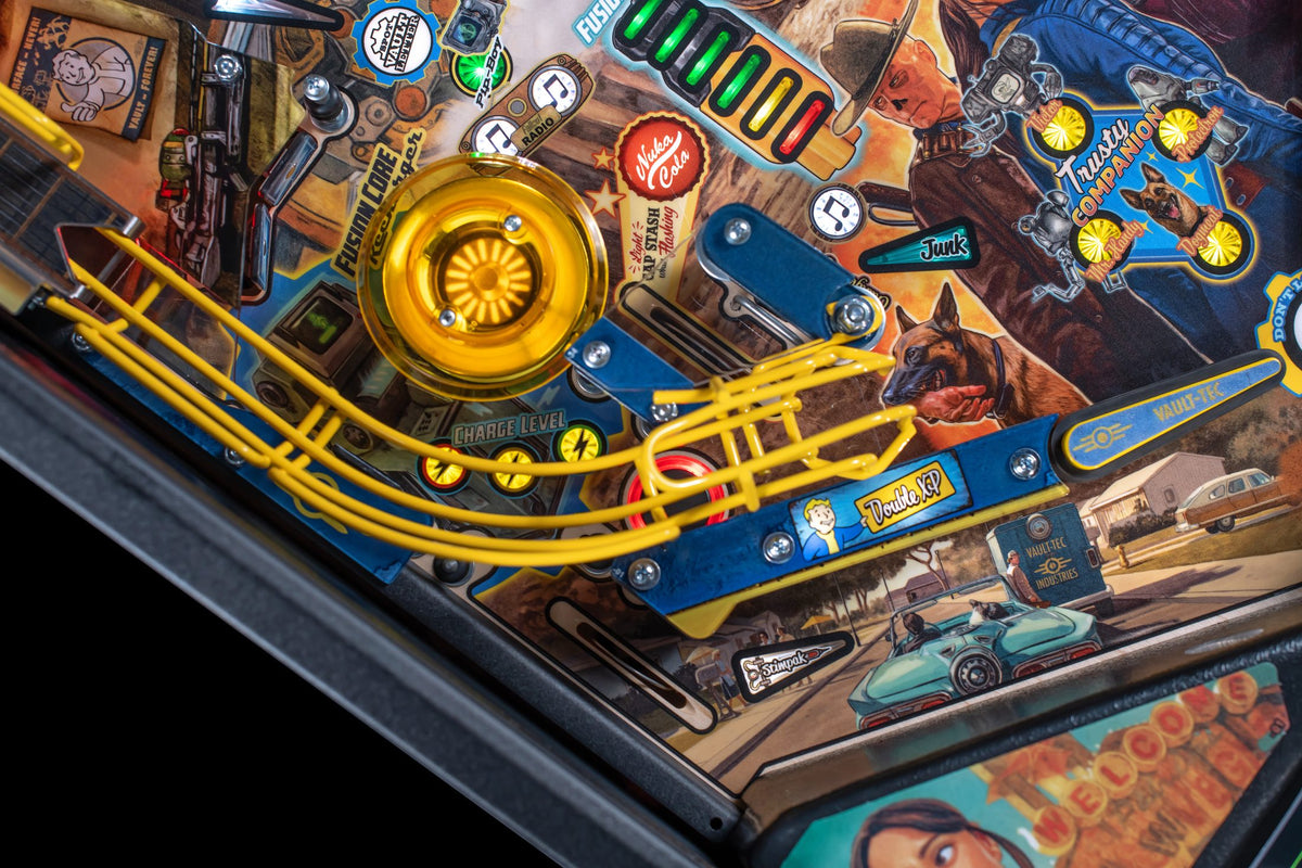 Fallout Pro pinball machine — detail