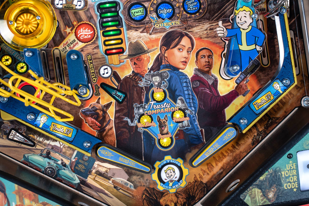 Fallout Pro pinball machine — detail