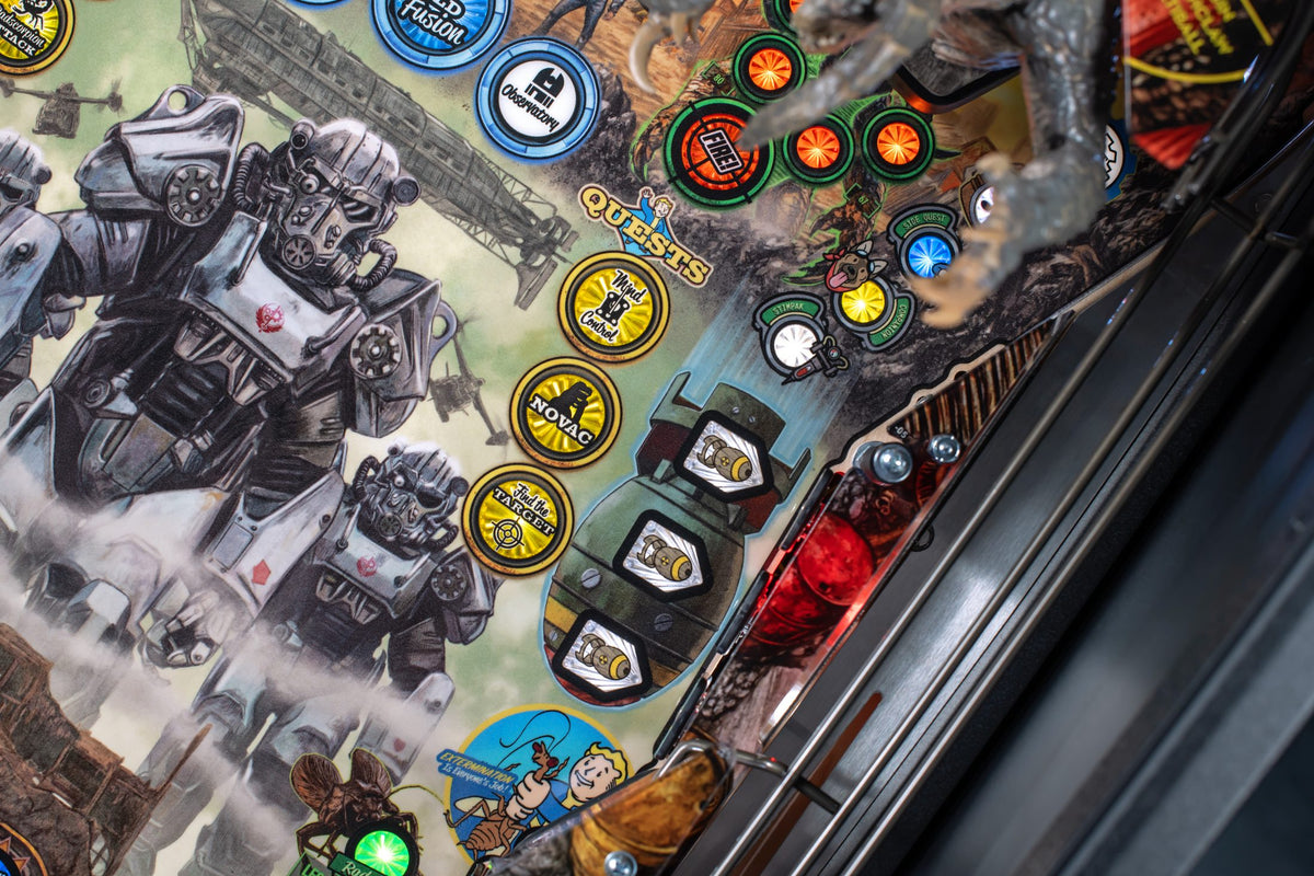 Fallout Pro pinball machine — detail