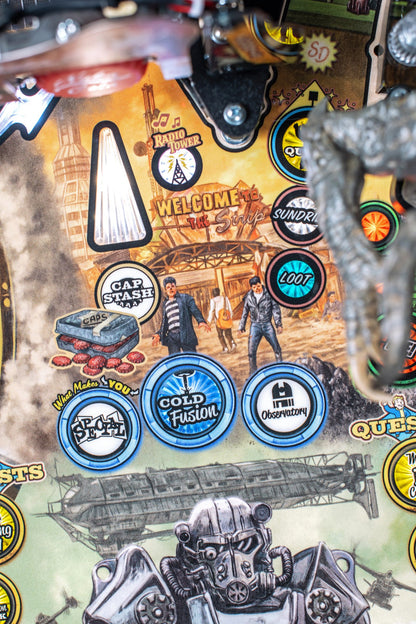 Fallout Pro pinball machine — detail