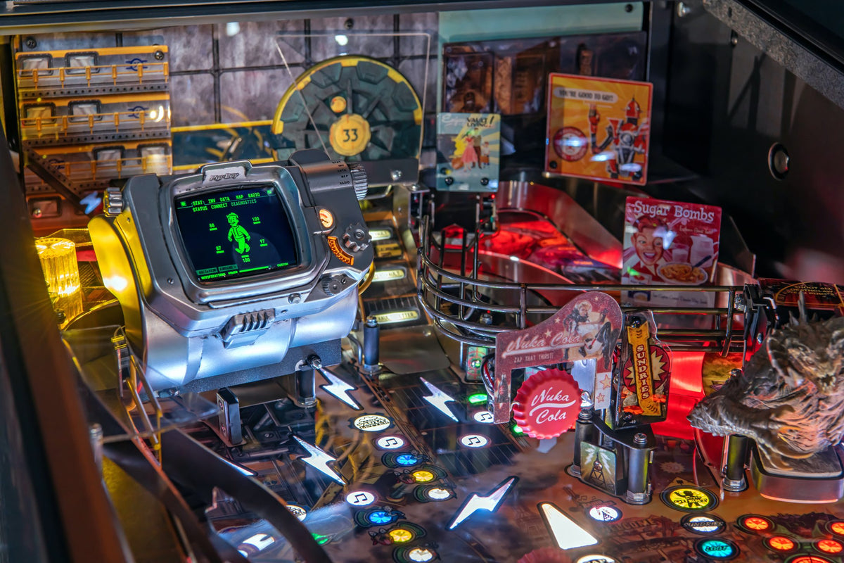 Fallout Pro pinball machine — detail
