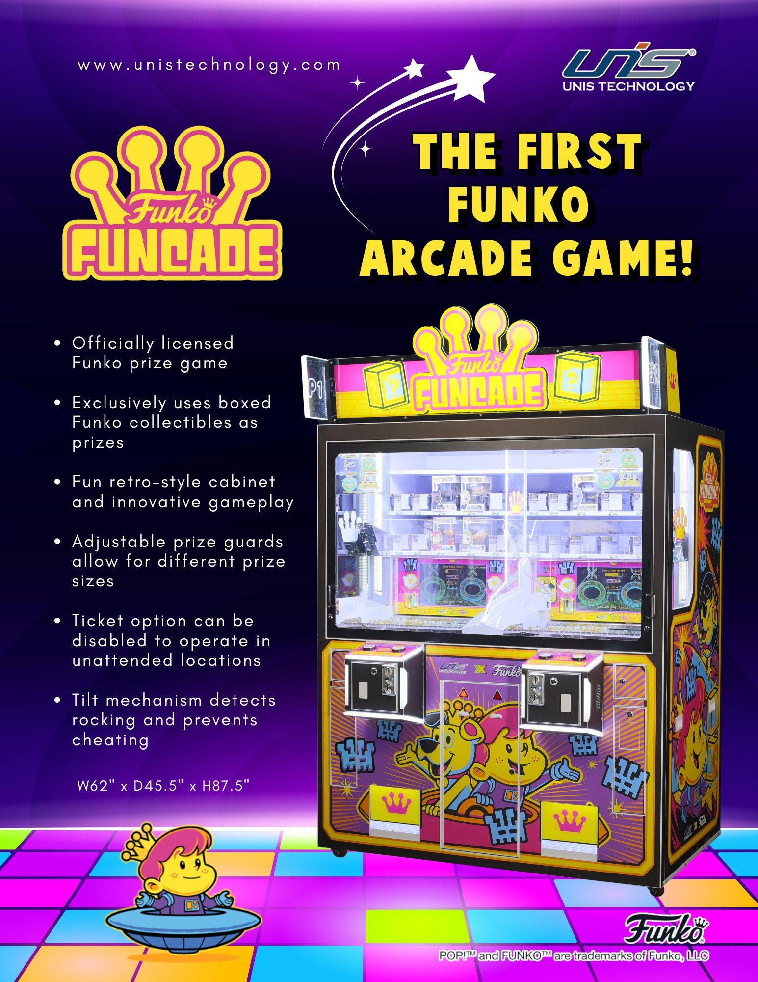 Funcade Machine UNIS Arcade Games for Sale | Authorized Dealer | SD Amusements – San ...
