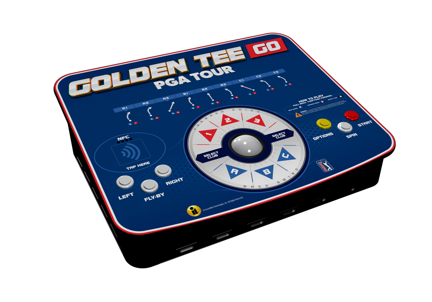 Golden Tee GO PGA TOUR Edition, angle