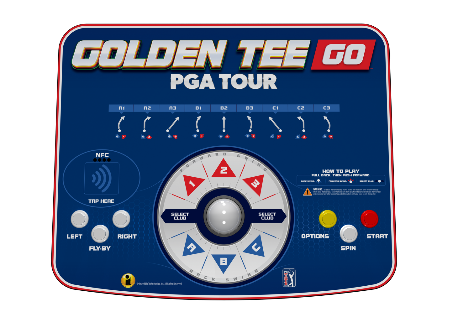 Golden Tee GO PGA TOUR Edition, detail