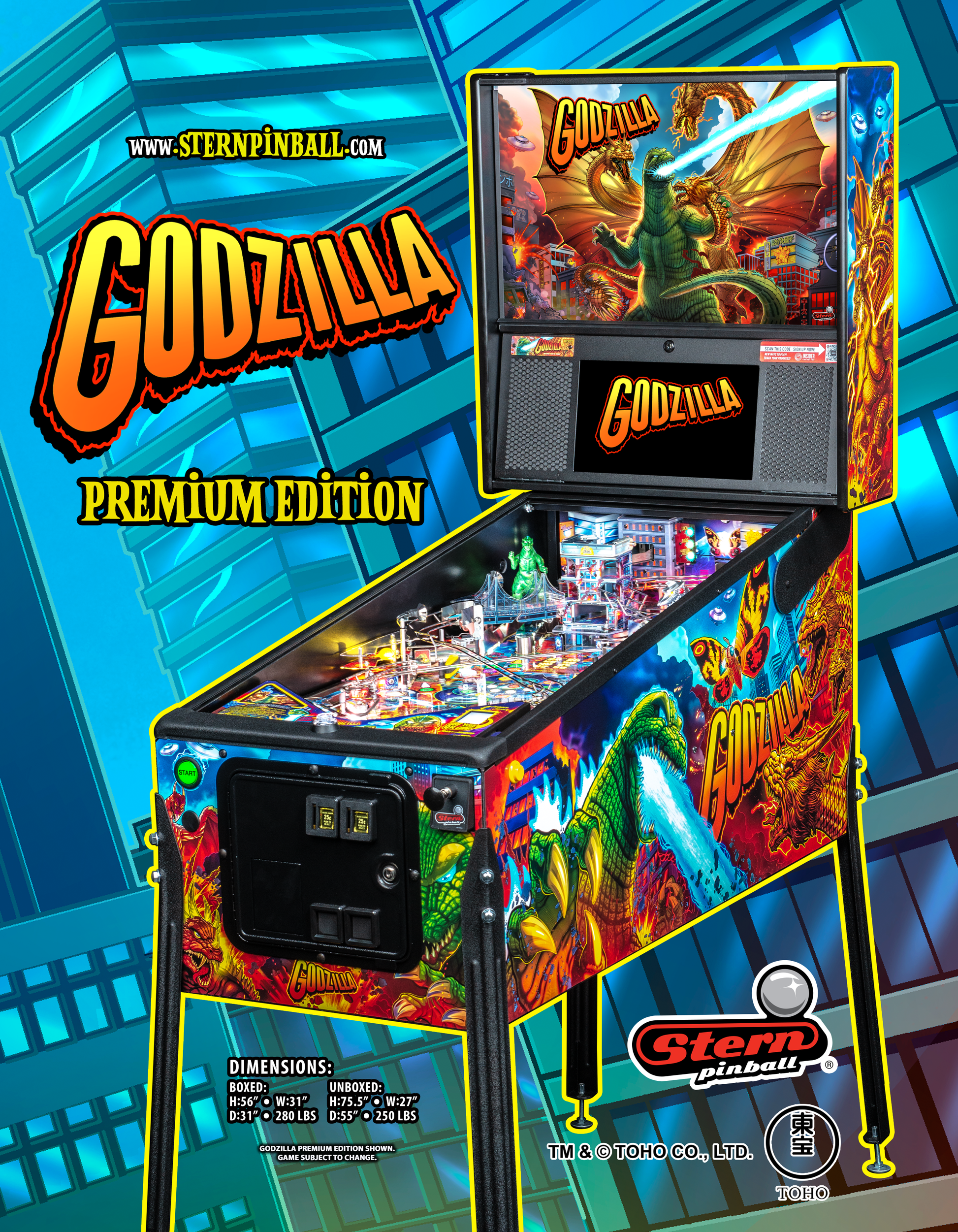 Godzilla Premium – San Diego Amusements - Main Image