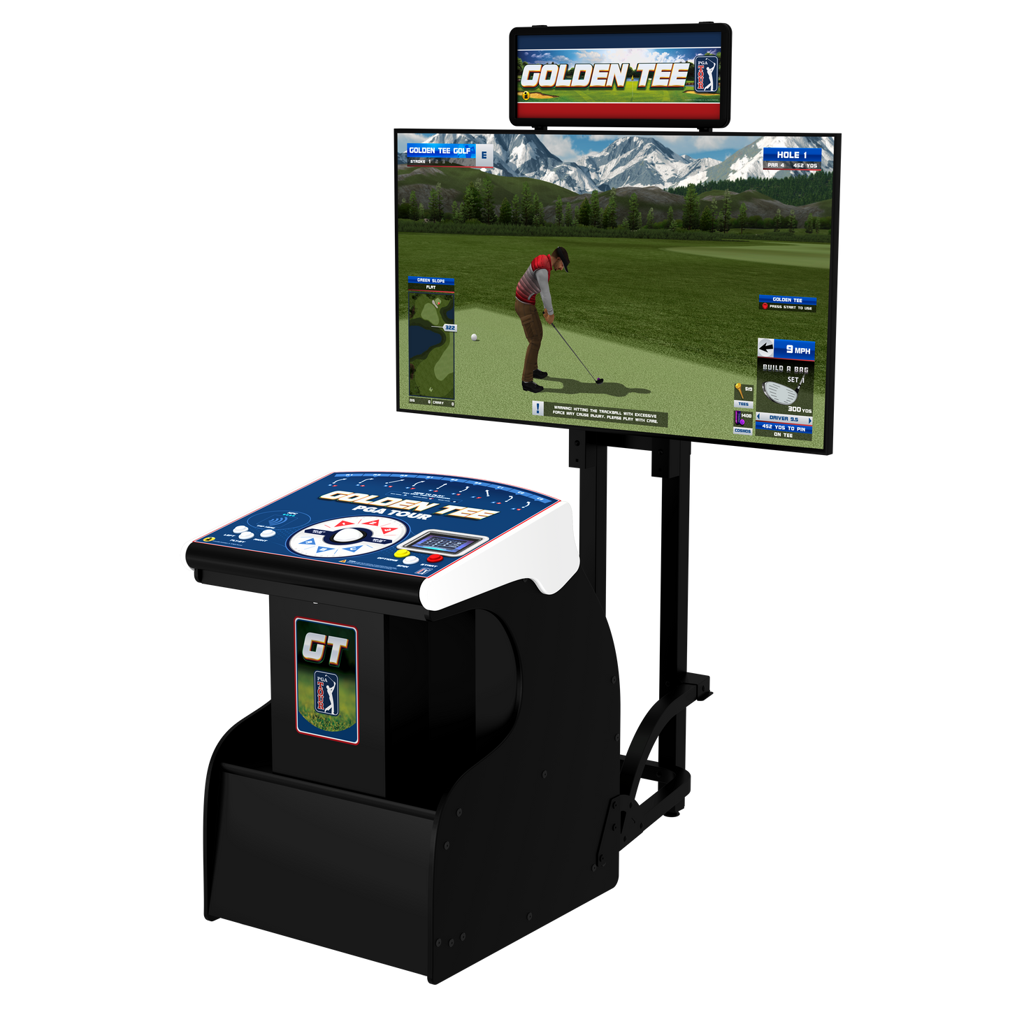 Golden Tee PGA TOUR Showpiece PRO with stand