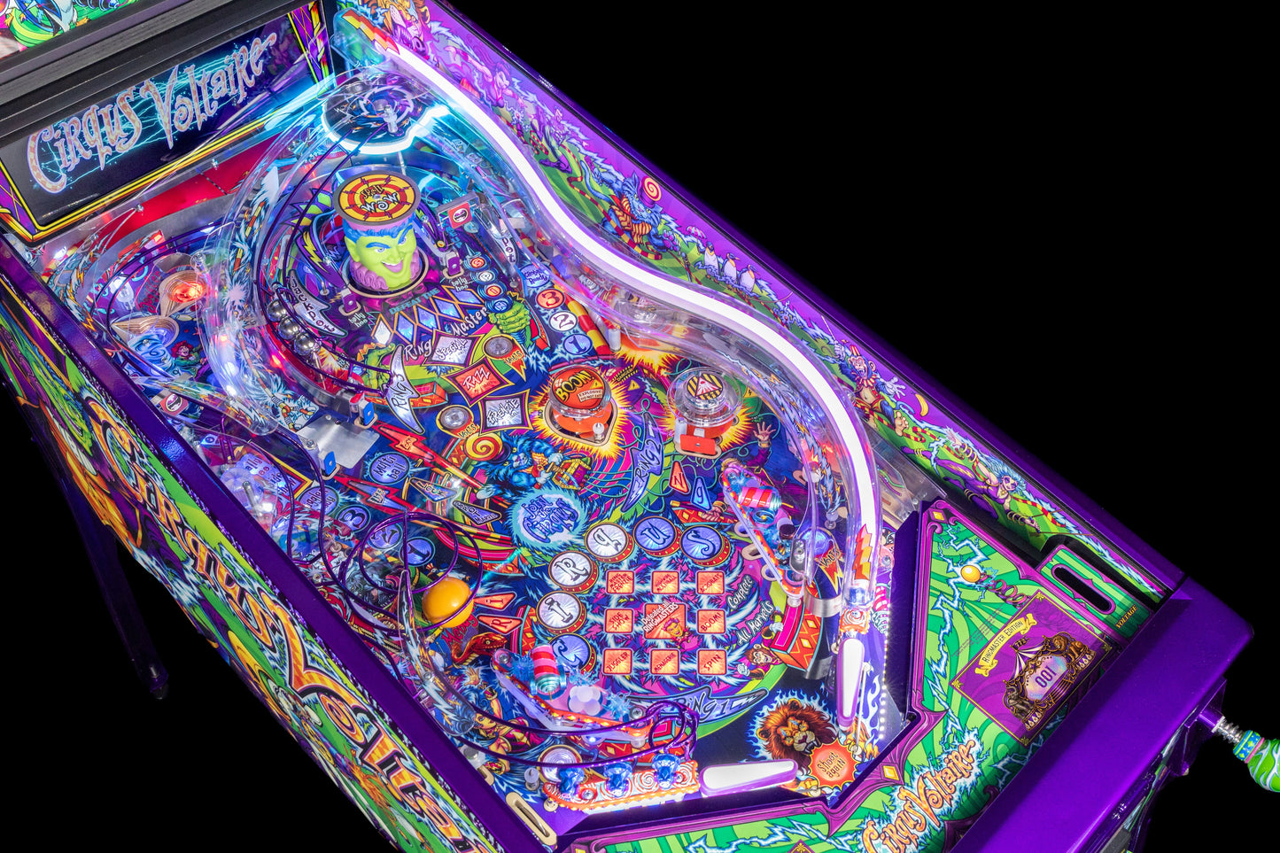 Playfield overview with RGB neon