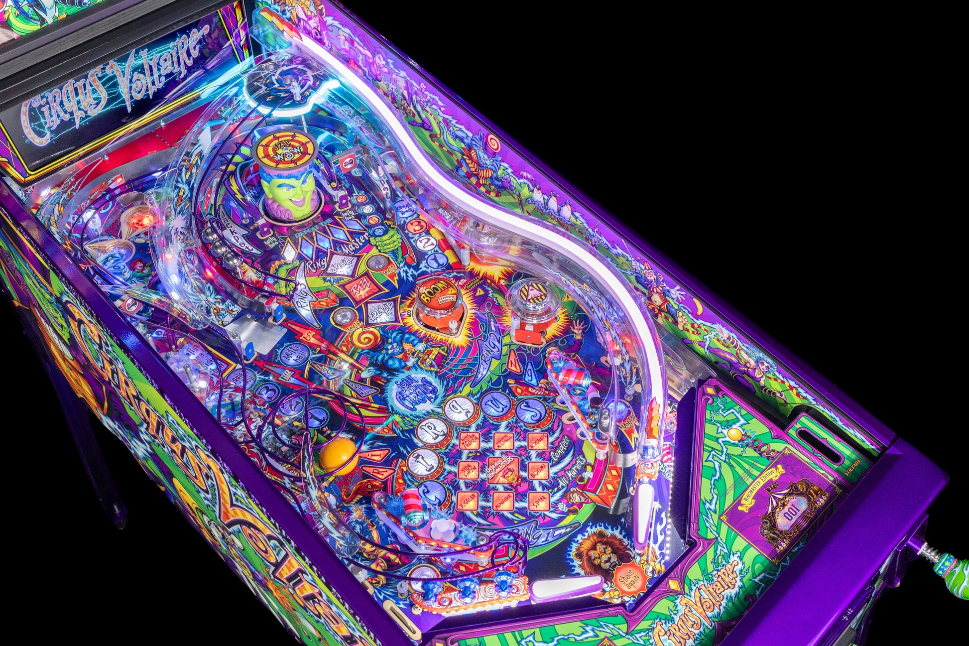 Playfield overview with RGB neon