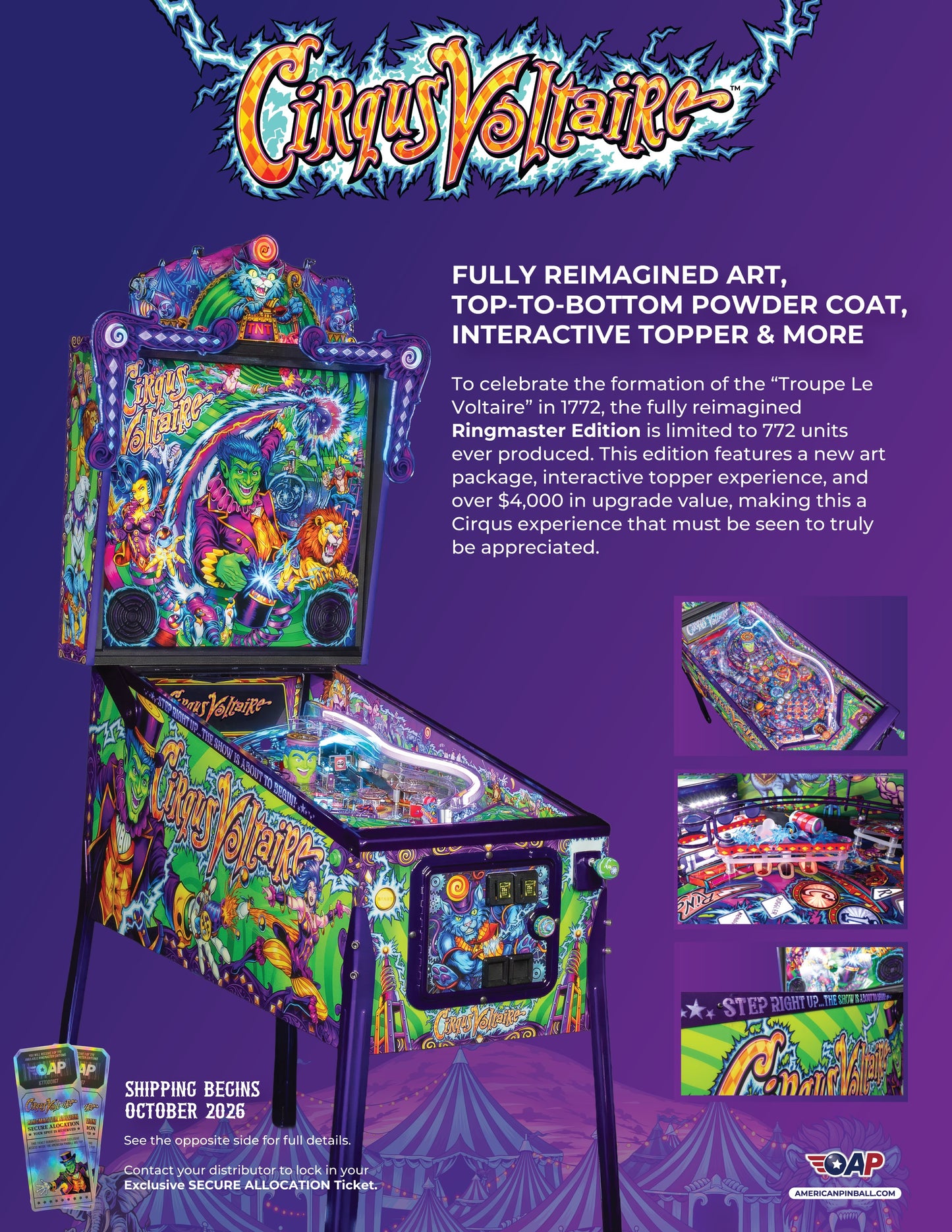 Cirqus Voltaire flyer — front