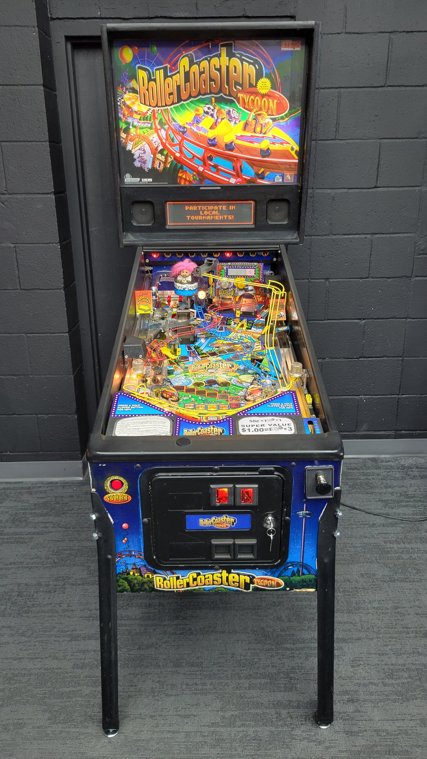 Stern RollerCoaster Tycoon Pinball