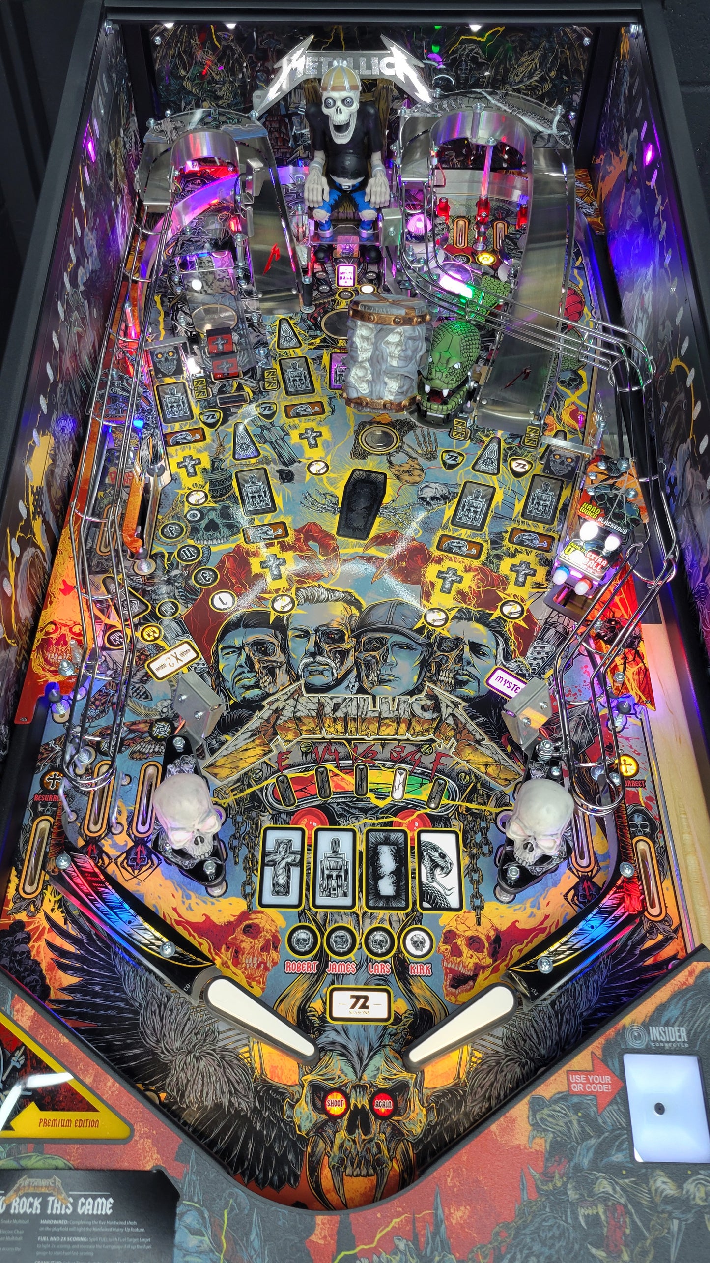 Stern Metallica Remastered Premium HUO Pinball Loaded!