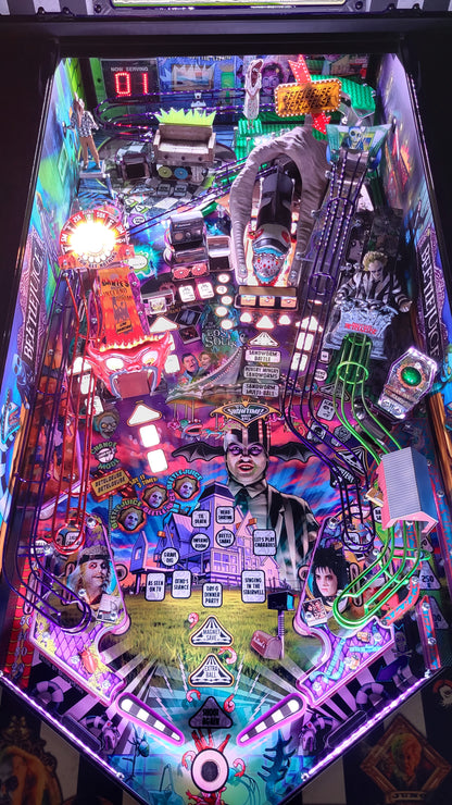 Spooky Beetlejuice Pinball HUO with Snake Topper Included